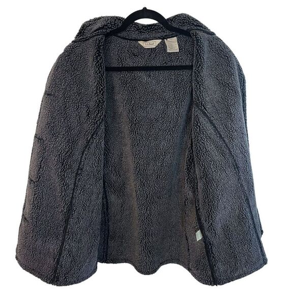 L.L.Bean Faux Shearling Suede Coat - Picture 6 of 10